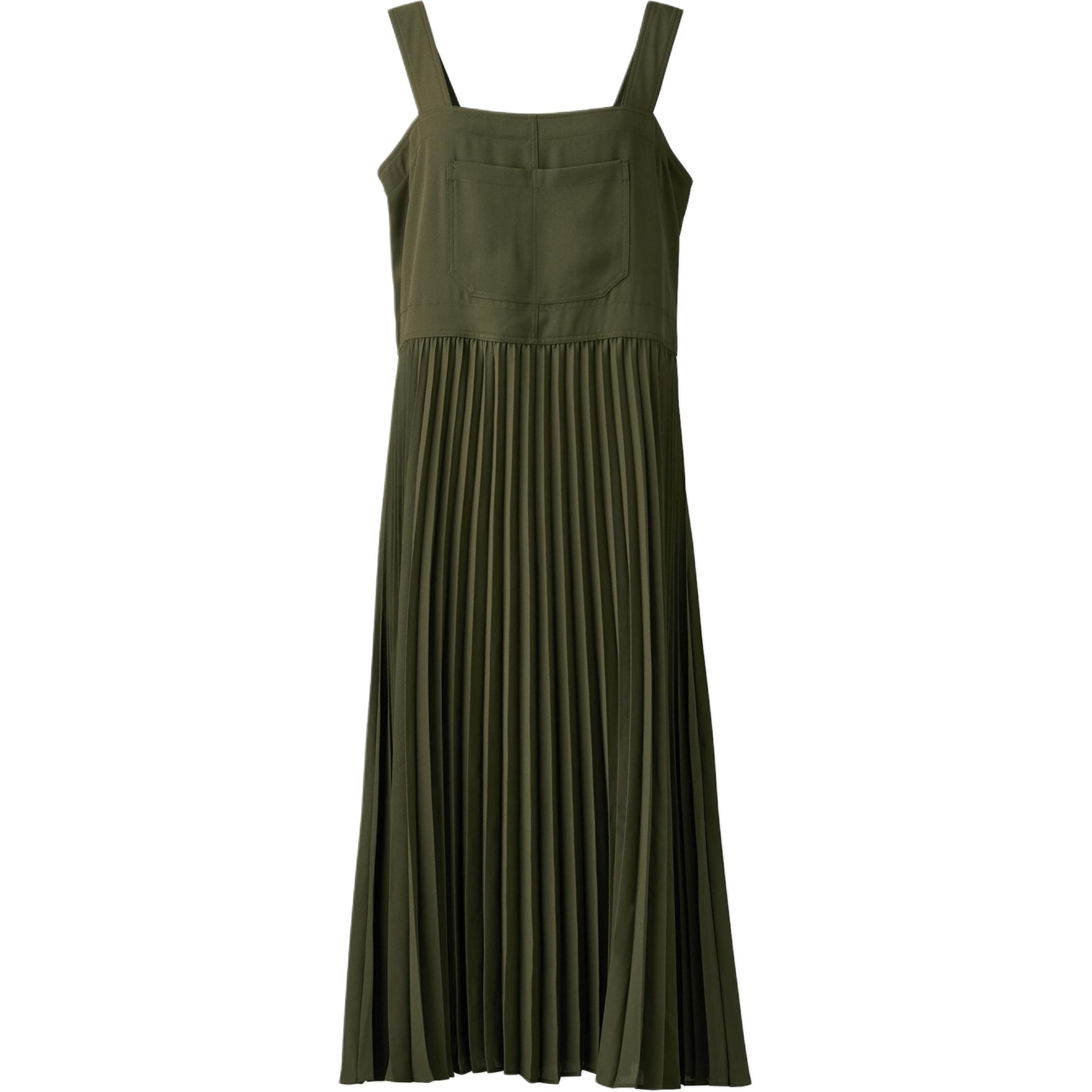 

UNIQLO Платье-комбинация Clare Waight Keller C Collection SS25 женское Olive