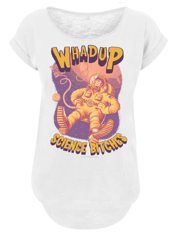 

F4NT4STIC Футболка с длинными рукавами, модель «Теория большого взрыва», белого цвета