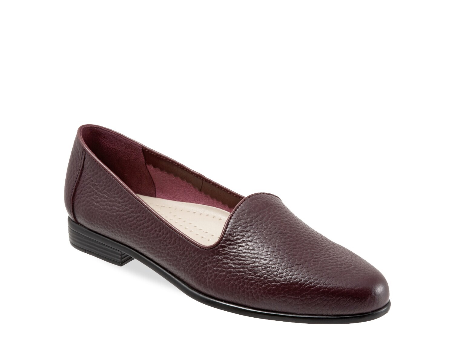 

Лоферы Trotters Liz с верхом из кожи, бургундия