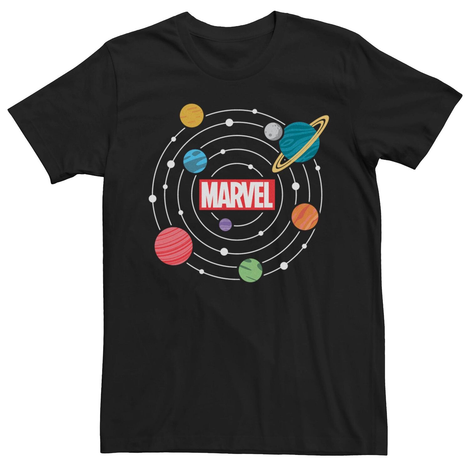 

Мужская футболка с логотипом Marvel Solar System Licensed Character, черный