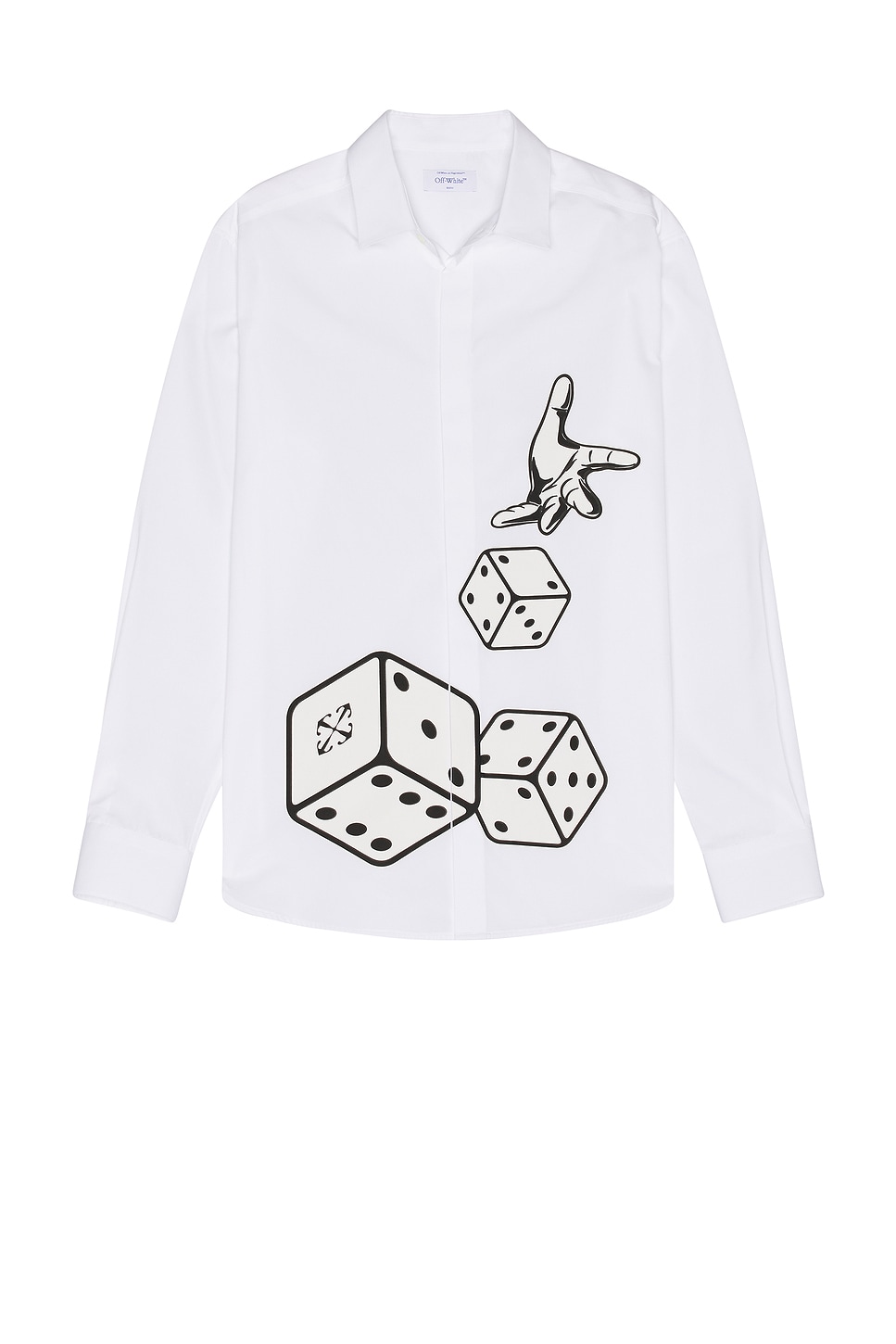 

Рубашка из поплина dices Off-White, белый