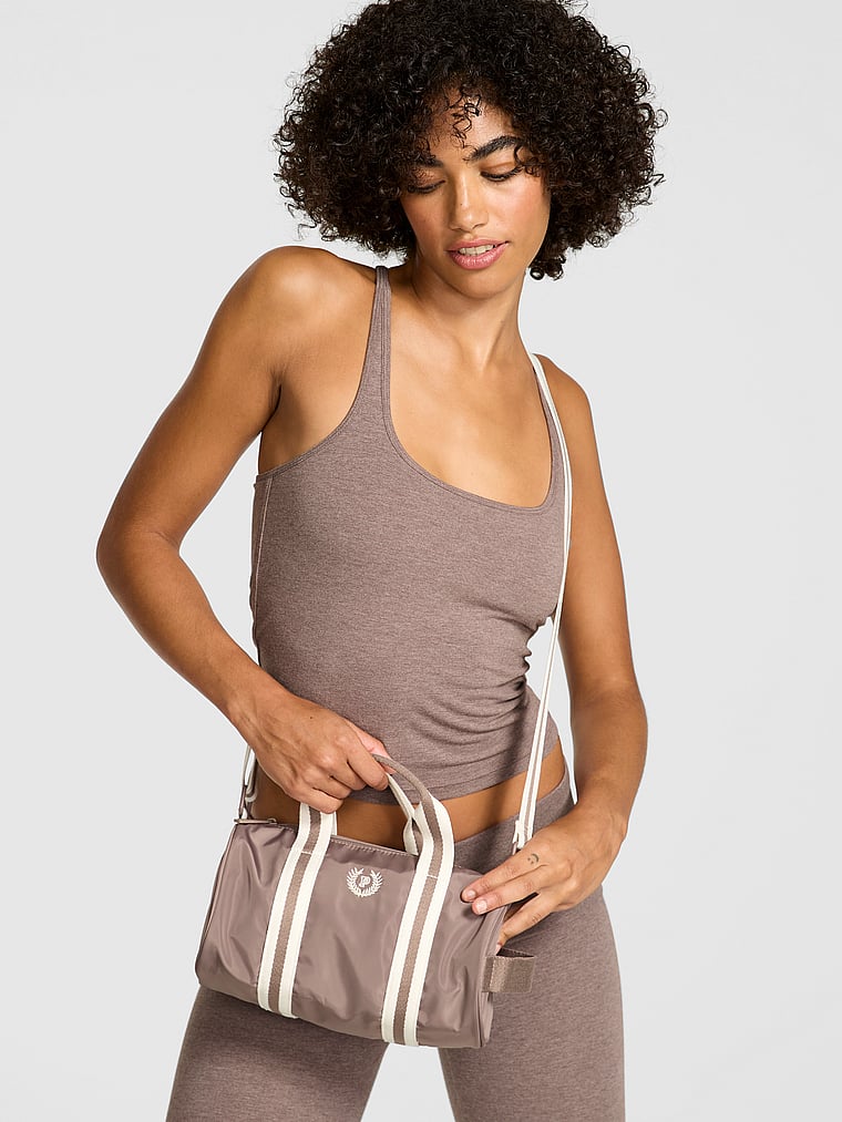 

Мини-Нейлоновая дорожная сумка Pink, цвет iced coffee