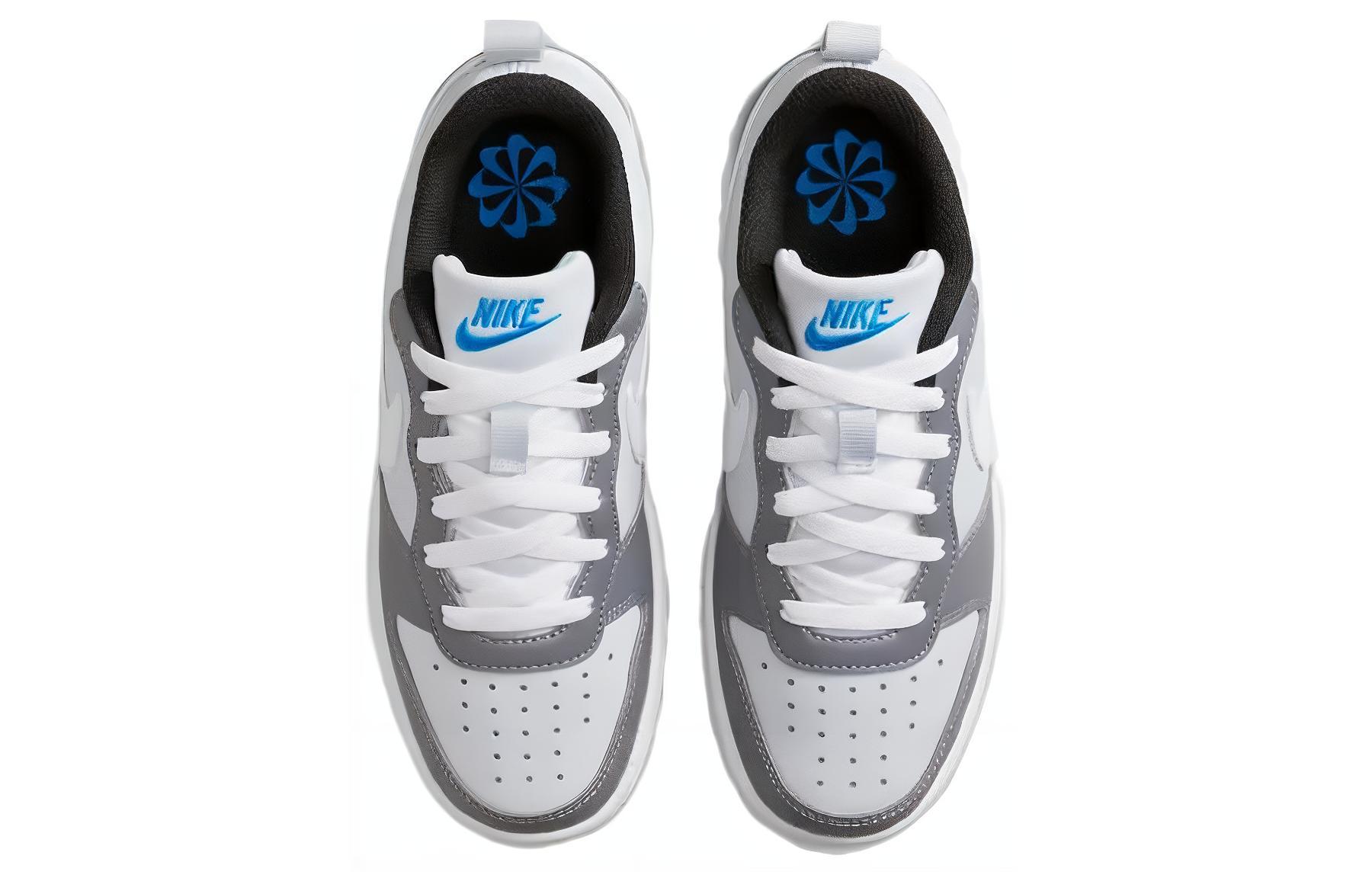 Nike Court Borough Low Recraft 'Platinum Cool Grey Photo Blue' GS Белый Серый — фото 4
