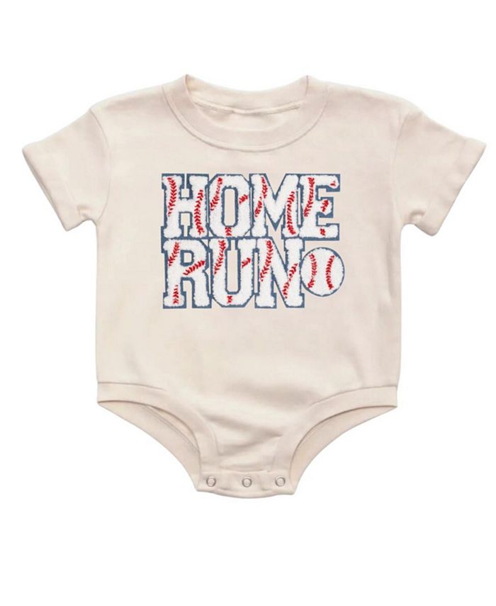 

Мальчиковый боди с коротким рукавом "Home Run Patch" - для малышей Sweet Wink, коричневый/бежевый