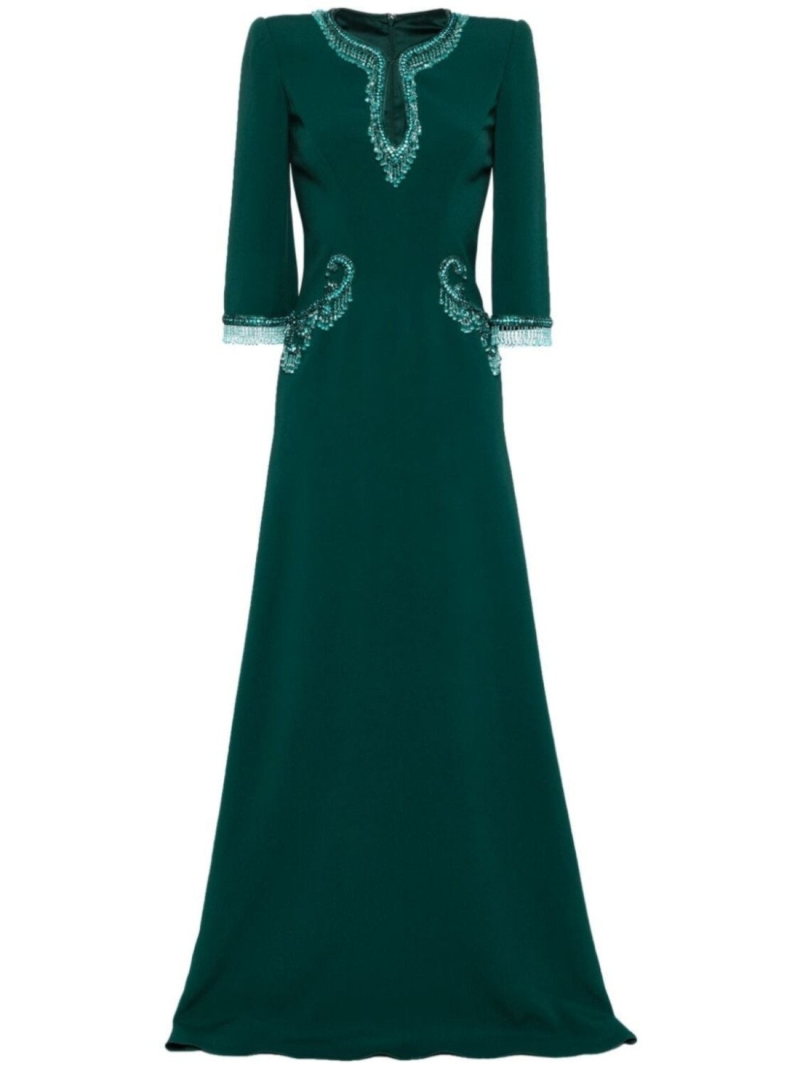 

Jenny Packham декорированное платье макси Viva, зеленый