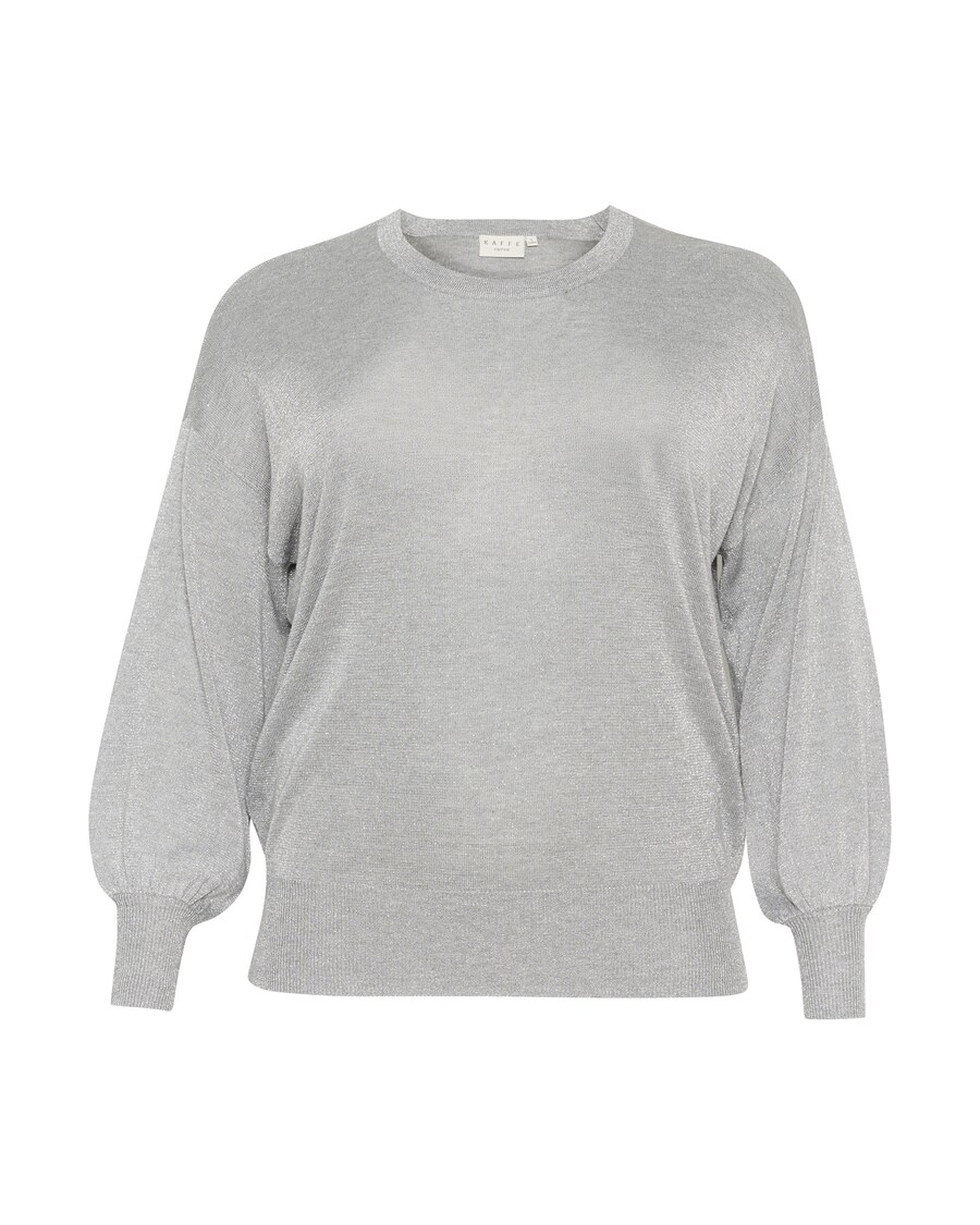 

Тонкий вязаный свитер KAFFE CURVE Sweater Ankia, пятнистый серый