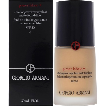 

Power Fabric Plus Longwear Weightless Matte Foundation SPF 20 для женщин 1 унция Giorgio Armani