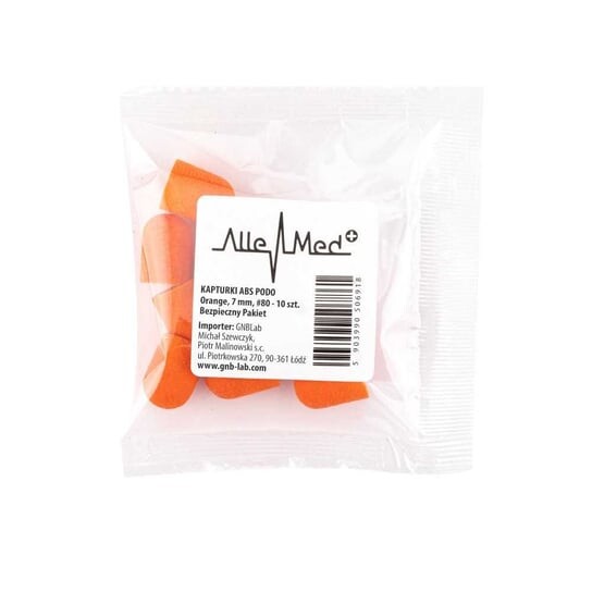 

Колпачки педикюрные, зернистость 7 мм, 60, ABS Podo, Оранжевые, 10 шт. AlleMed, Molly Lac