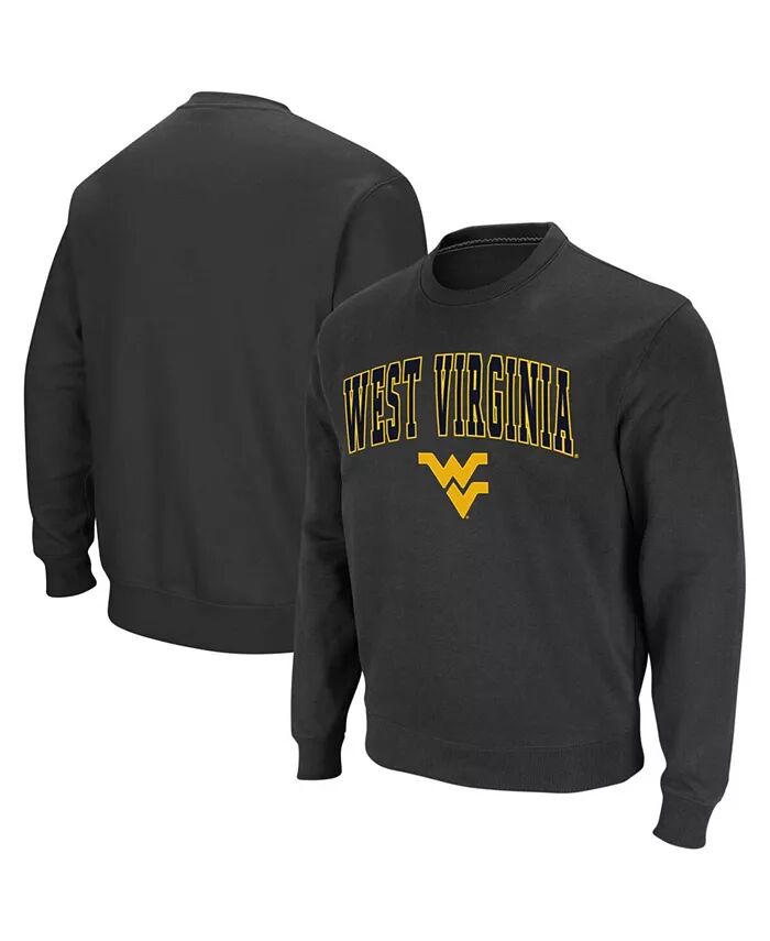 

Мужская толстовка West Virginia Mountaineers Arch and Logo с круглым вырезом Colosseum, серый