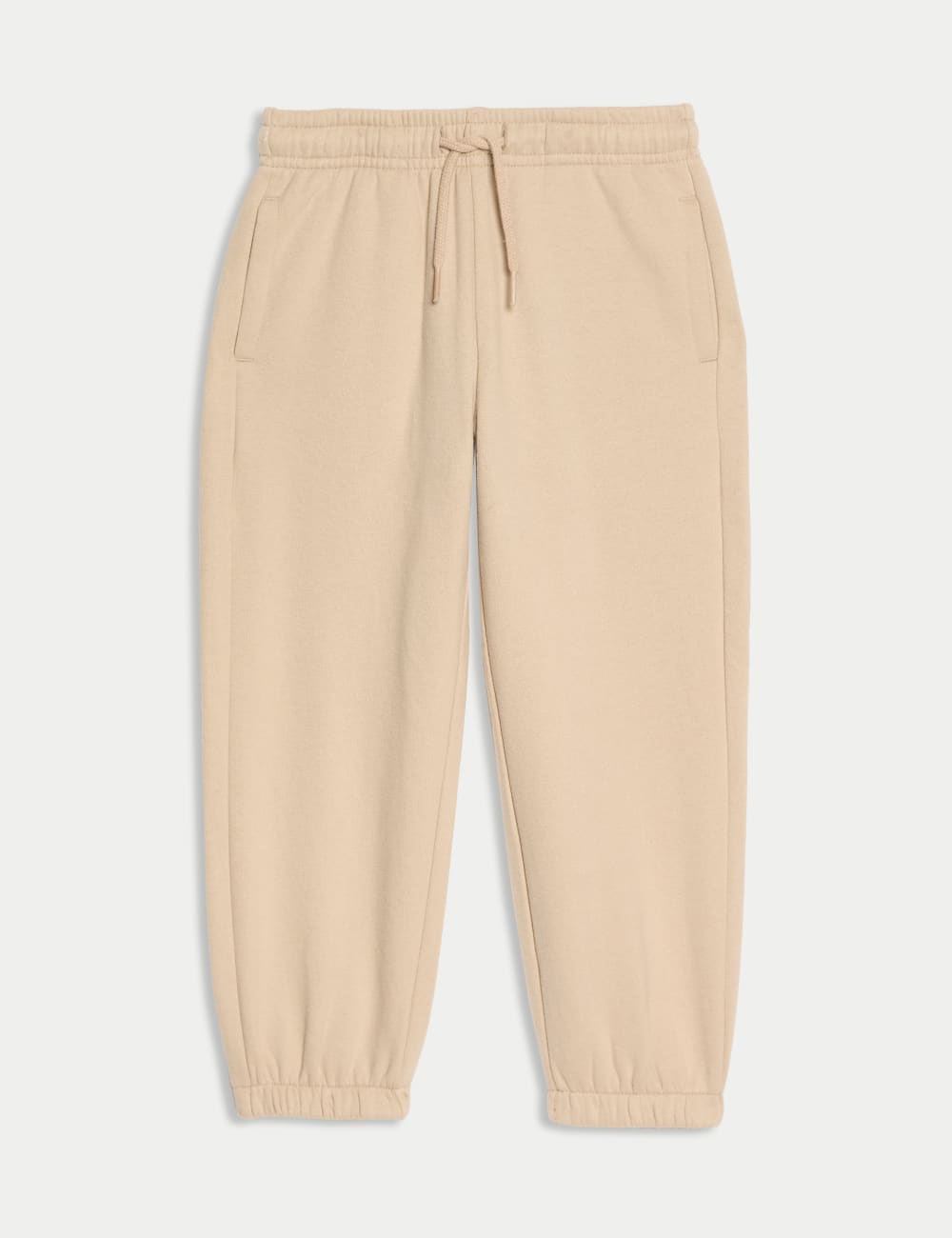

Простые спортивные брюки из хлопка Marks & Spencer, цвет Neutral