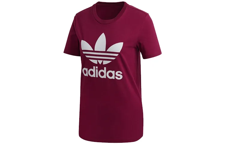 Adidas Originals Футболка с втачным рукавом женская розово-красная