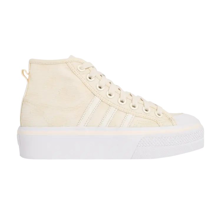 Кроссовки Adidas Wmns Nizza Platform Mid, кремовый