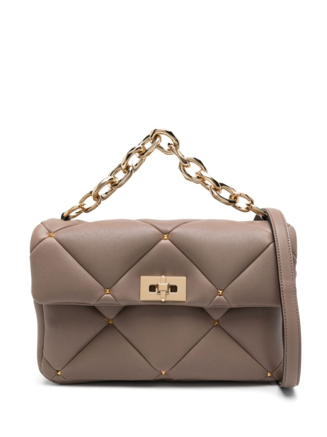 

Valentino Garavani сумка на плечо Rockstud Spike, коричневый