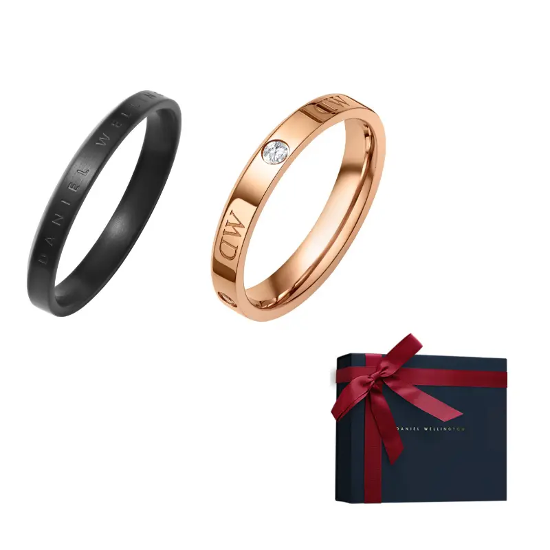 

DW/DanielWellington Кольца Daniel Wellington Alloy Unisex Rose Gold и Matte Black