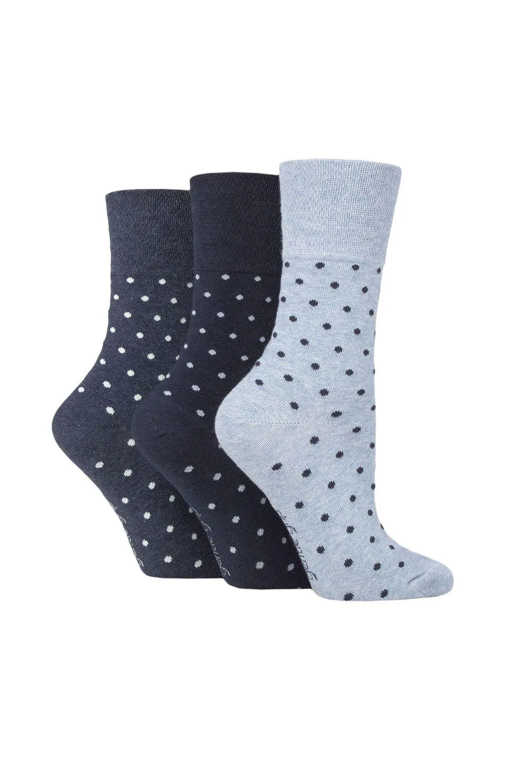 

3 пары носков с рисунком и полосками SOCKSHOP Gentle Grip, синий