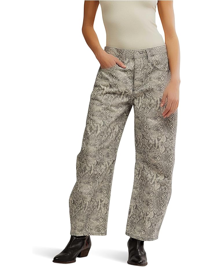 

Брюки Free People Good Luck Printed Barrel, цвет Snake Combo