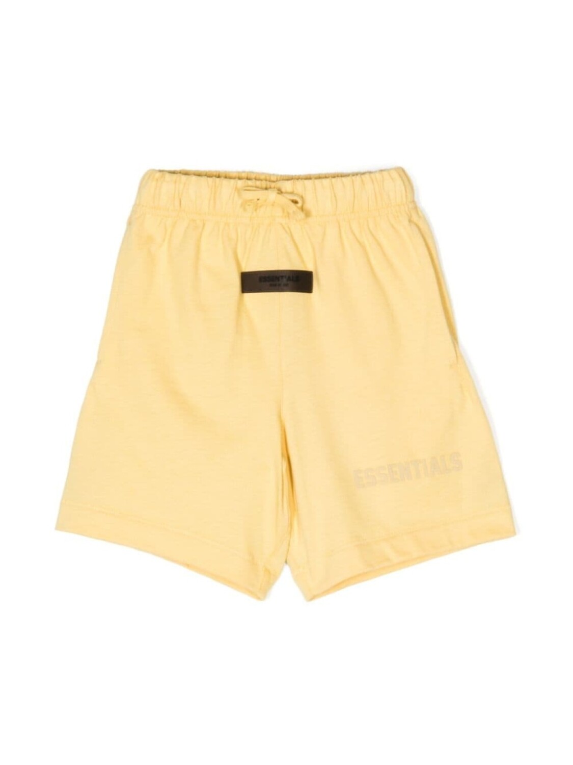 

FEAR OF GOD ESSENTIALS KIDS шорты с тисненым логотипом, желтый