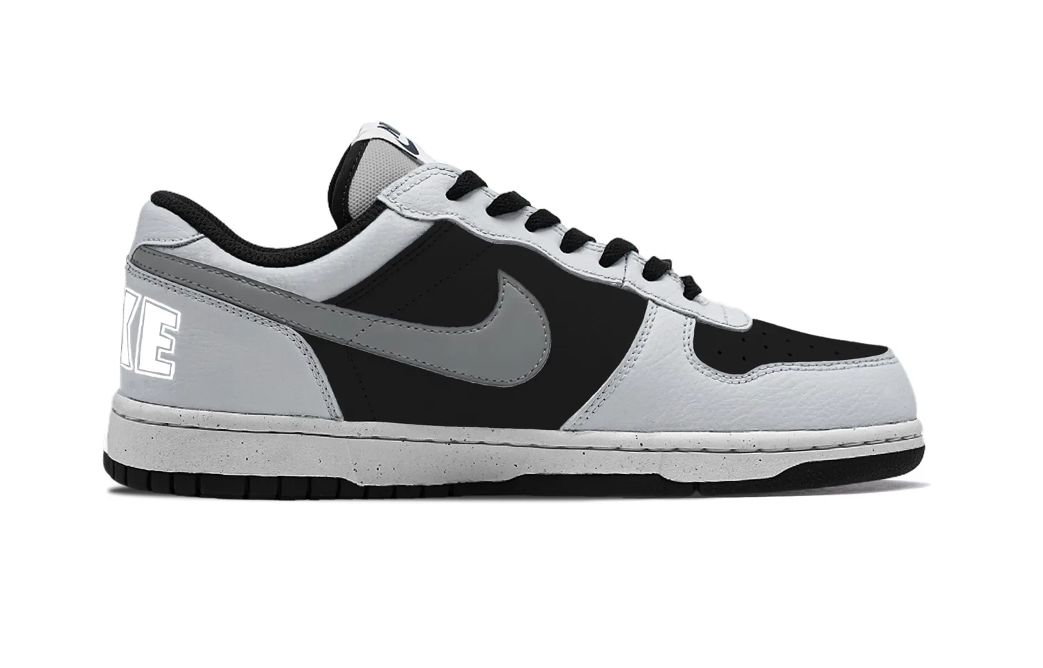 Nike Классические и универсальные мужские скейтерские кеды low-top в черно-белую клетку, устойчивые к истиранию и скольжению — фото 3