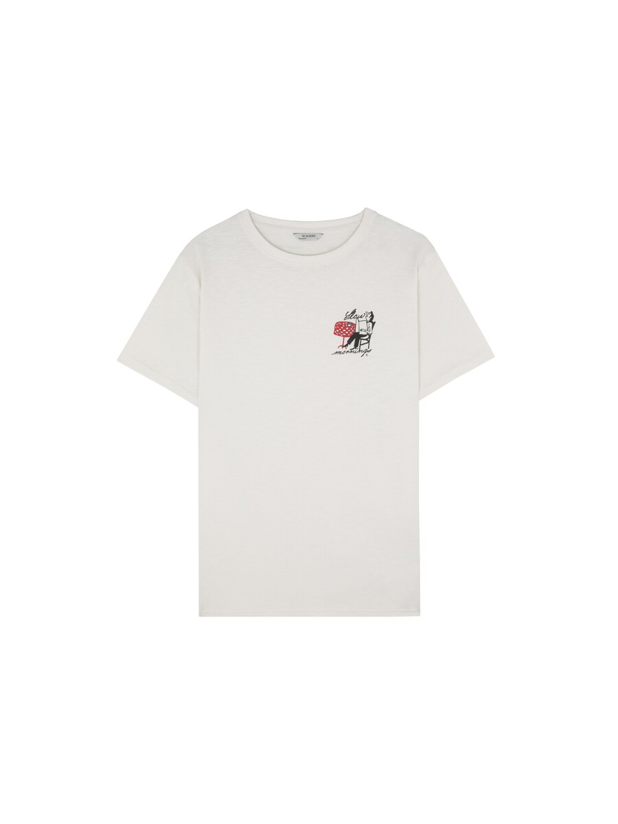 

Классическая футболка Scalpers Shirt Slow, кремовый