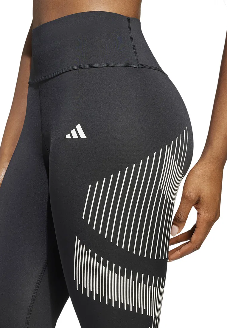 Леггинсы Optime Power 7/8, Lululemon Adidas, белый/черный — фото 3
