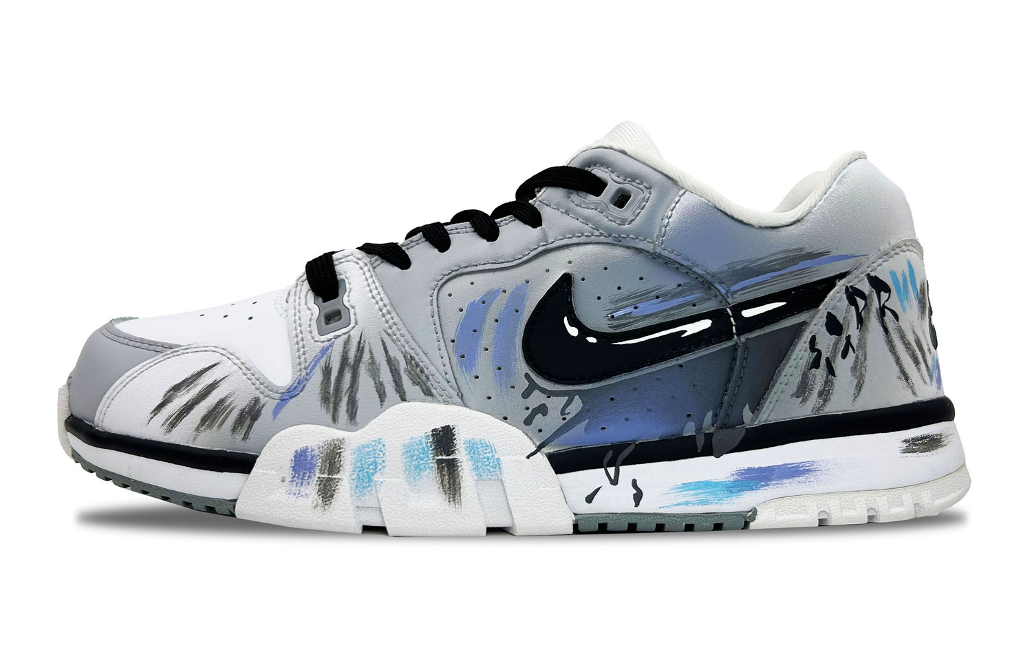 

Кроссовки Nike Air Cross Trainer 3 Low-Top для тренировок мужские черно-бело-серые