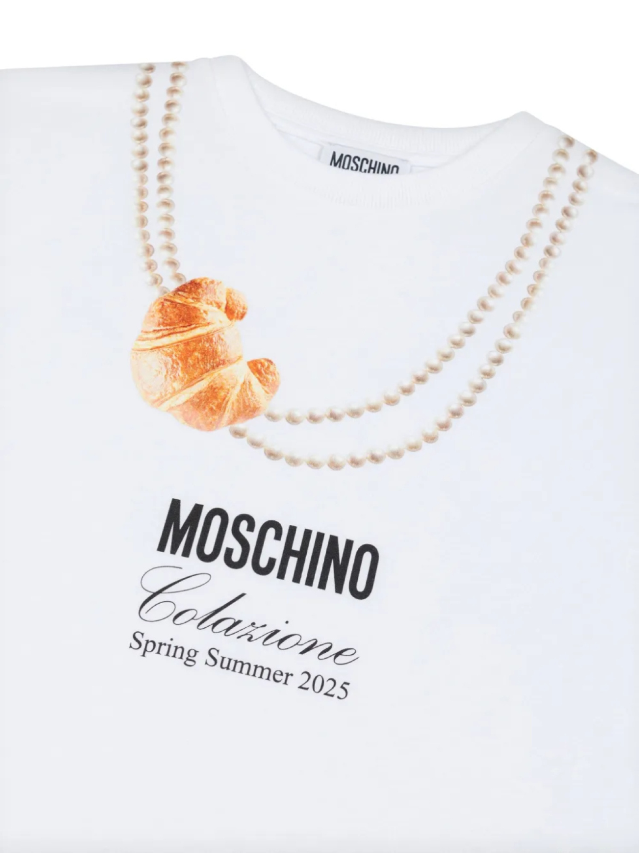 Moschino Kids футболка с графичным принтом, белый — фото 3