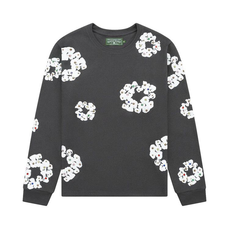 

Топ Denim Tears Rhinestone Wreath Thermal, Vintage Black