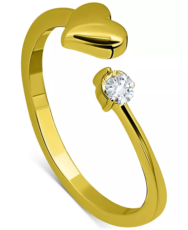 

Кольцо-Шунт для пальца ноги в форме сердца из кубического циркония, созданное для Macy's Giani Bernini, gold