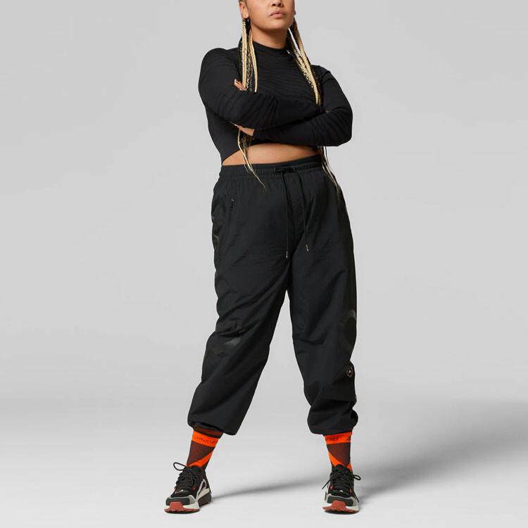 Stella Mccartney X Knit спортивные штаны женские черные Adidas — фото 2