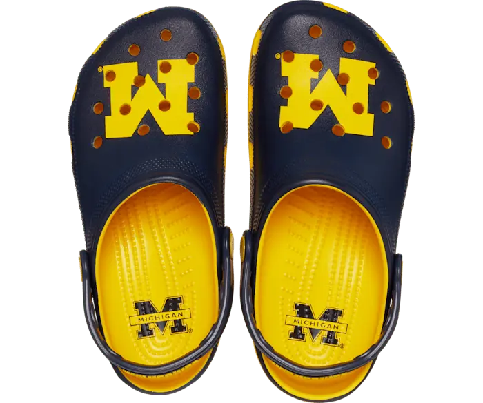 

Классические сабо University of Michigan Crocs мужские, цвет Sunflower