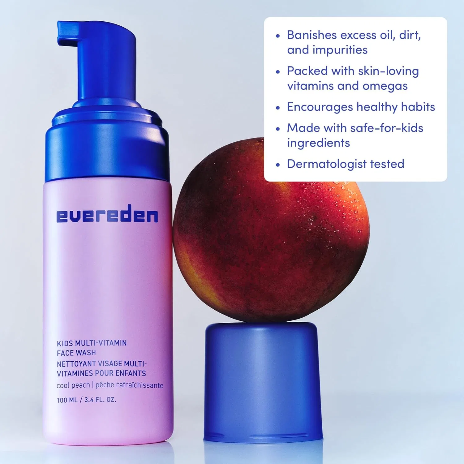 Гель для умывания Evereden — Детский Cool Peach, , , персик, 100 мл — фото 4