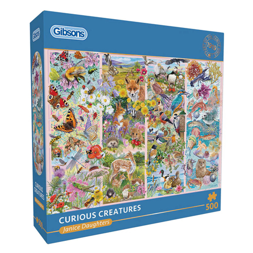 

Пазлы Gibsons – Curious Creatures – 500 Piece Jigsaw Puzzle