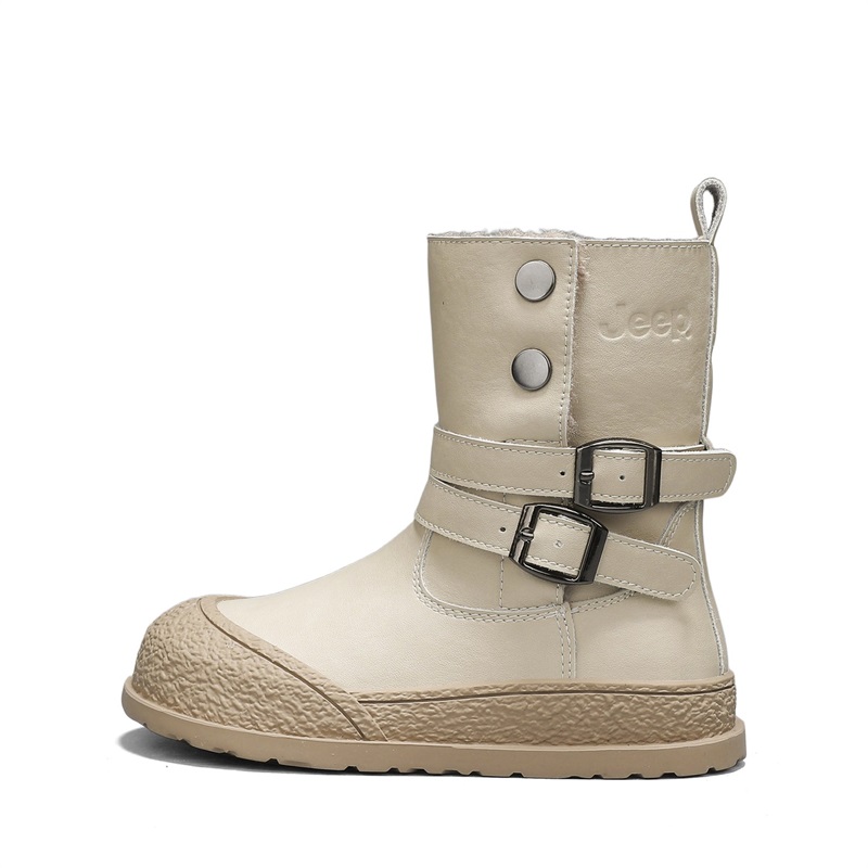 

Jeep Синтетические кожаные противоскользящие, износостойкие, водонепроницаемые, утепленные высокие детские снегоступы для подростков