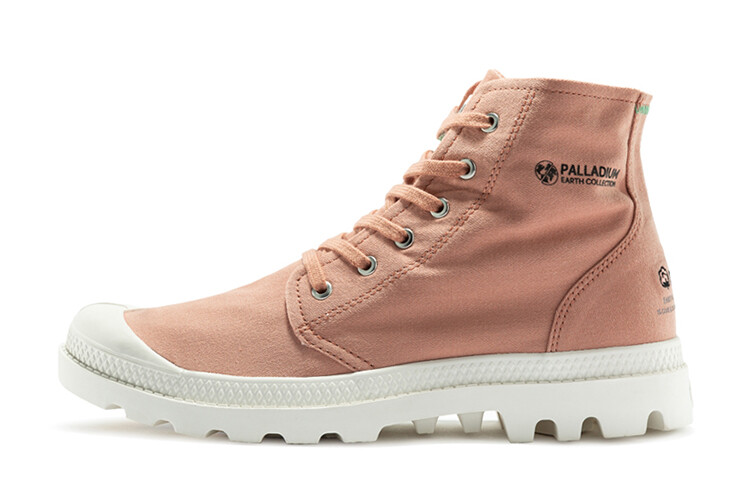 

Туфли Pampa Canvas унисекс с высоким берцем розово-розовые Palladium