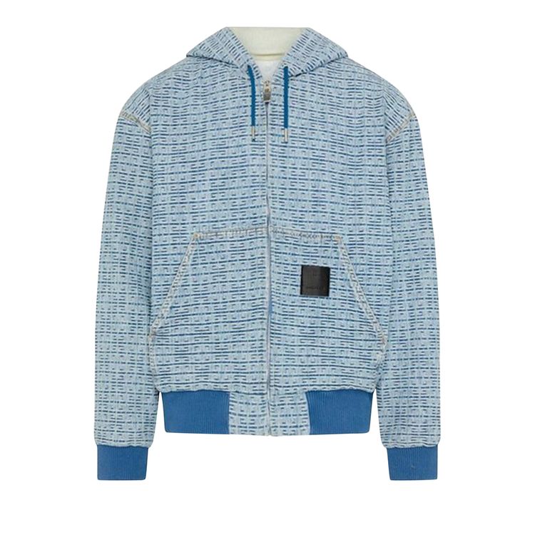 

Куртка Givenchy 4G Motif Denim Jacket 'Light Blue', синий