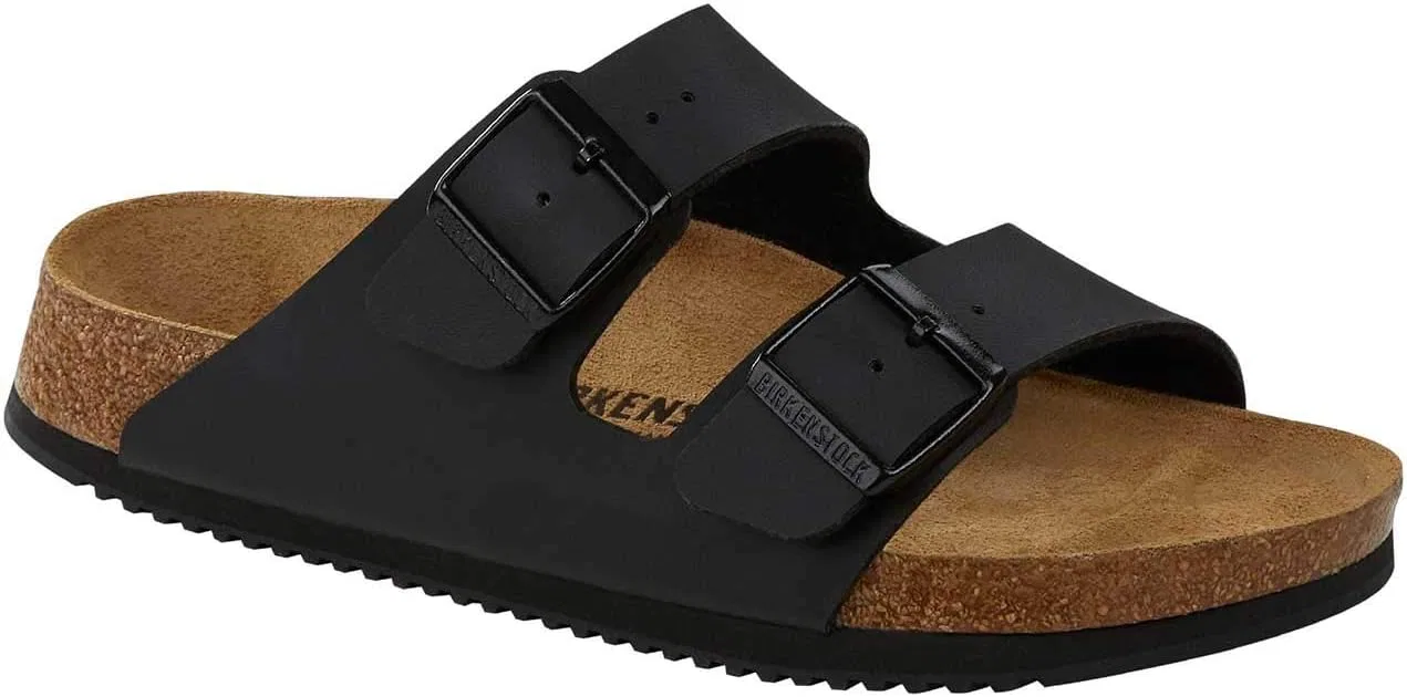 Сандалии женские из замши Earth Red, Black Birkenstock