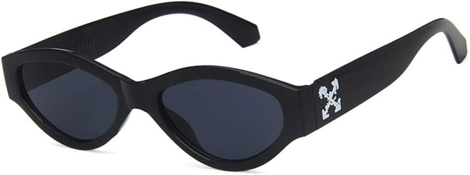 

Солнцезащитные очки Shiratori унисекс в стиле ретро, ​​ярко-черные, серые, для отдыха и путешествий, овальные, неполяризованные, с защитой от УФ-излучения UV400, Bright Black Grey