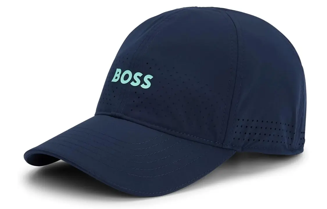 

HUGO BOSS Эластомультиэфирная бейсболка мужская синяя, Blue