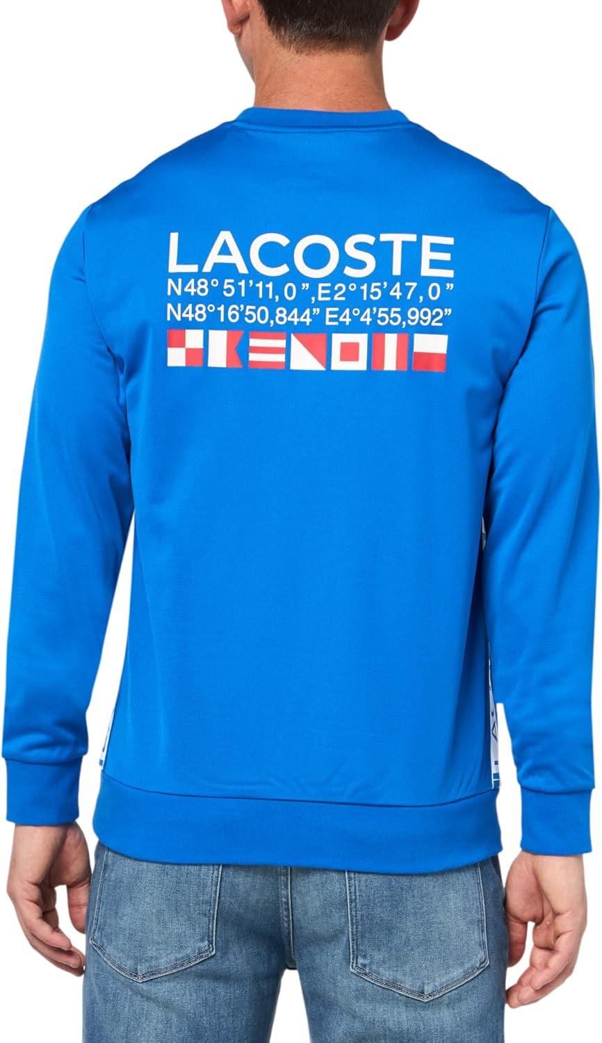 Мужская спортивная толстовка Lacoste из пике-трикотажа классического кроя, Marina — фото 2