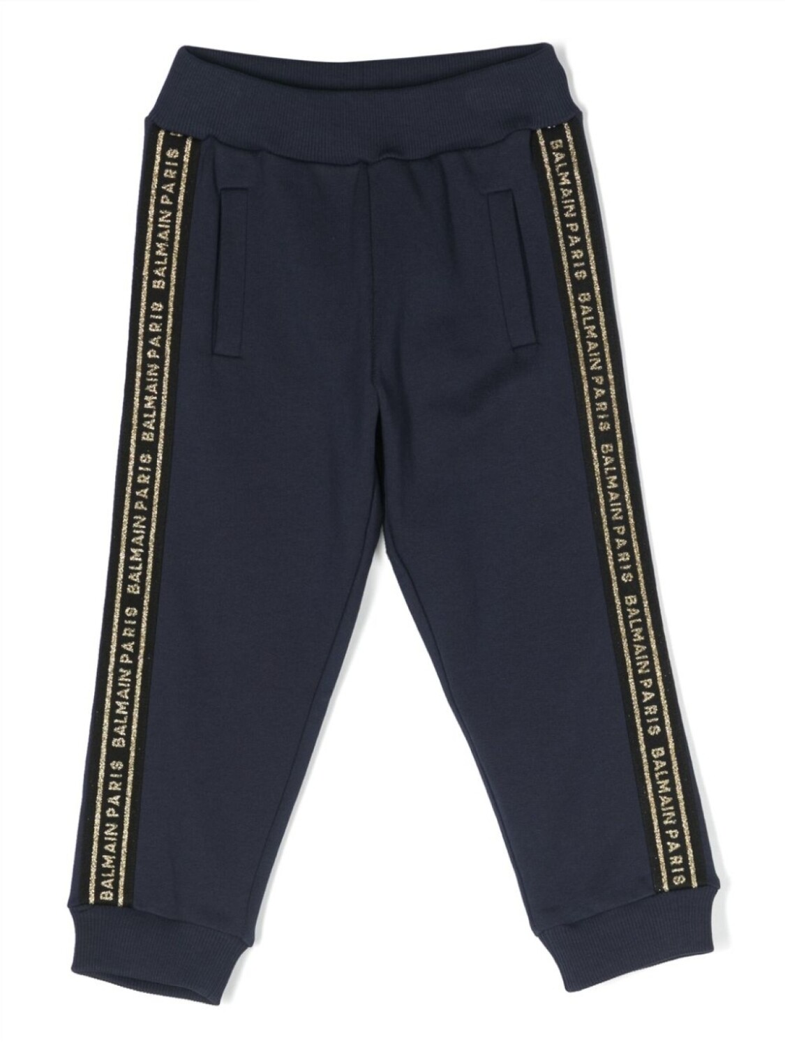

Balmain Kids спортивные брюки с вышитым логотипом, синий