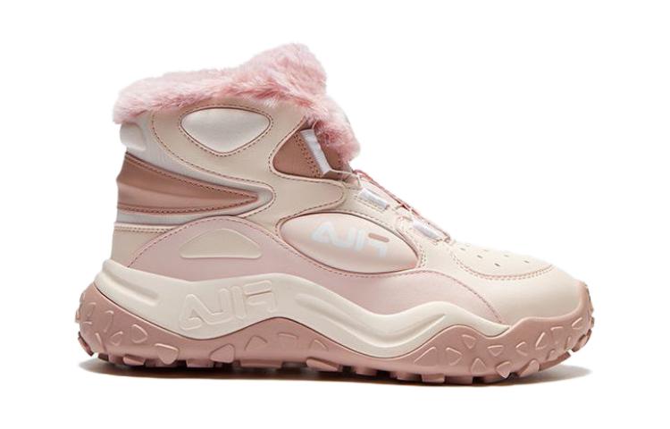 Fila Kids Детские высокие беговые кроссовки с эластичной резинкой, противоскользящие, с защитой от ударов, розовые — фото 3