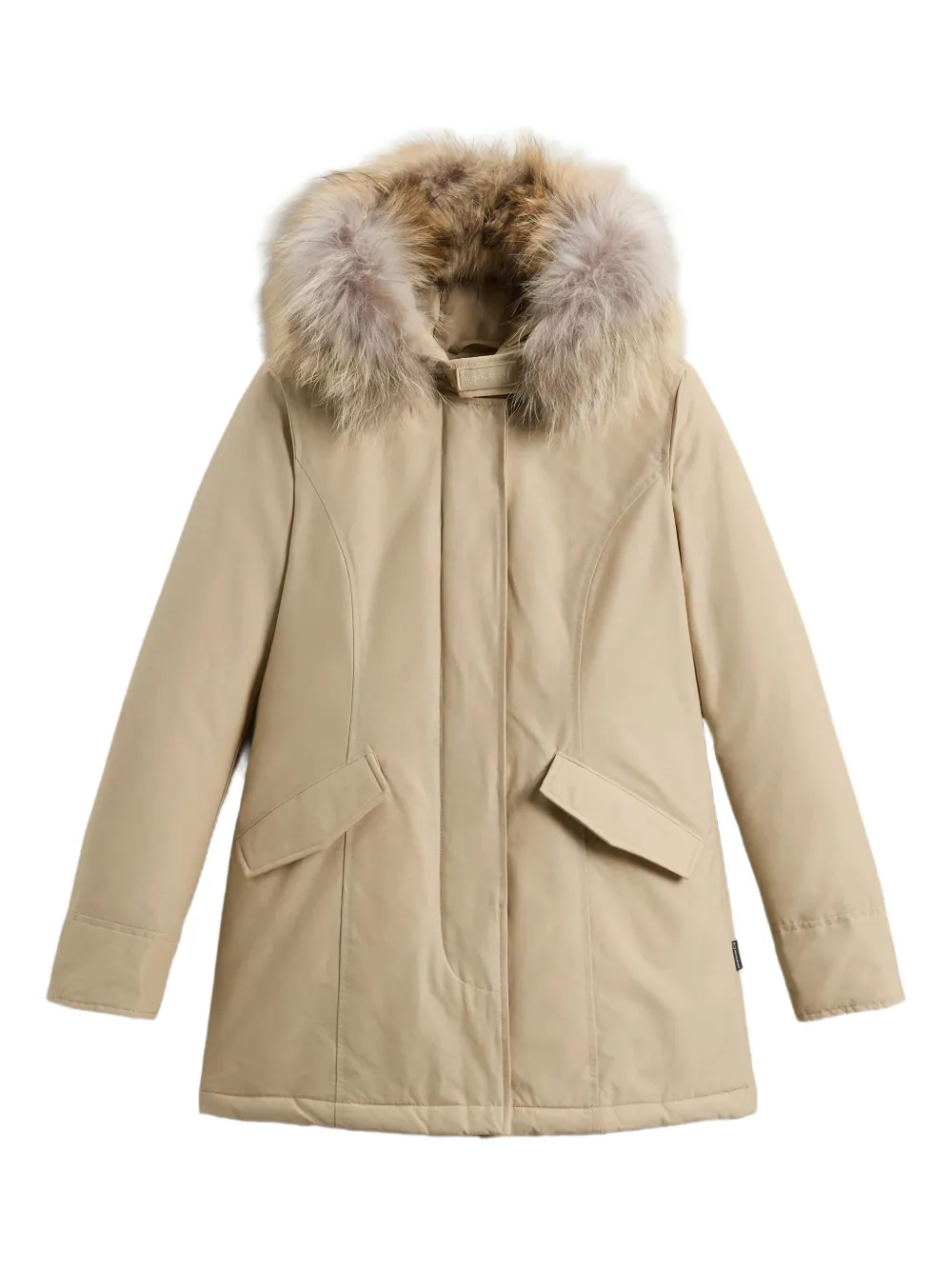 

Куртка с капюшоном, отделанным мехом WOOLRICH, нейтральный