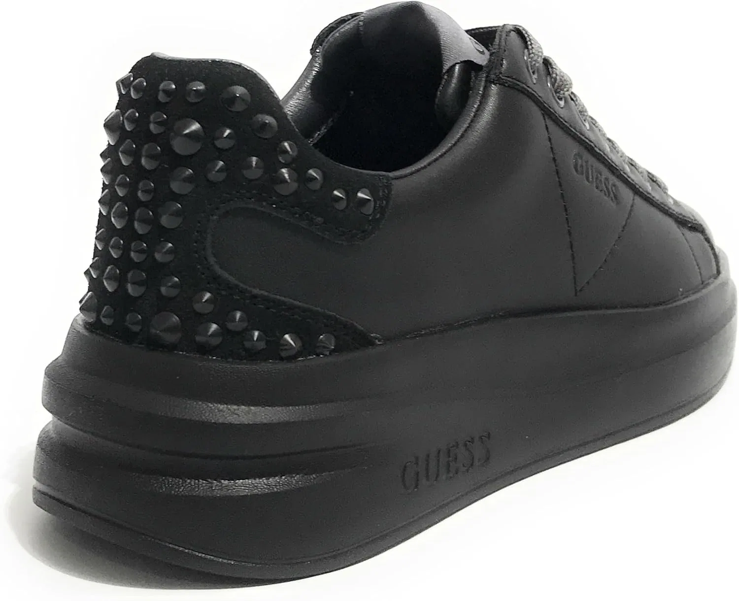 Кроссовки GUESS Scarpe Uomo Elbina Carryover Trainers в цвете Pelle Coal/Black DS24GU28 FLPVIBLEP12 — фото 4