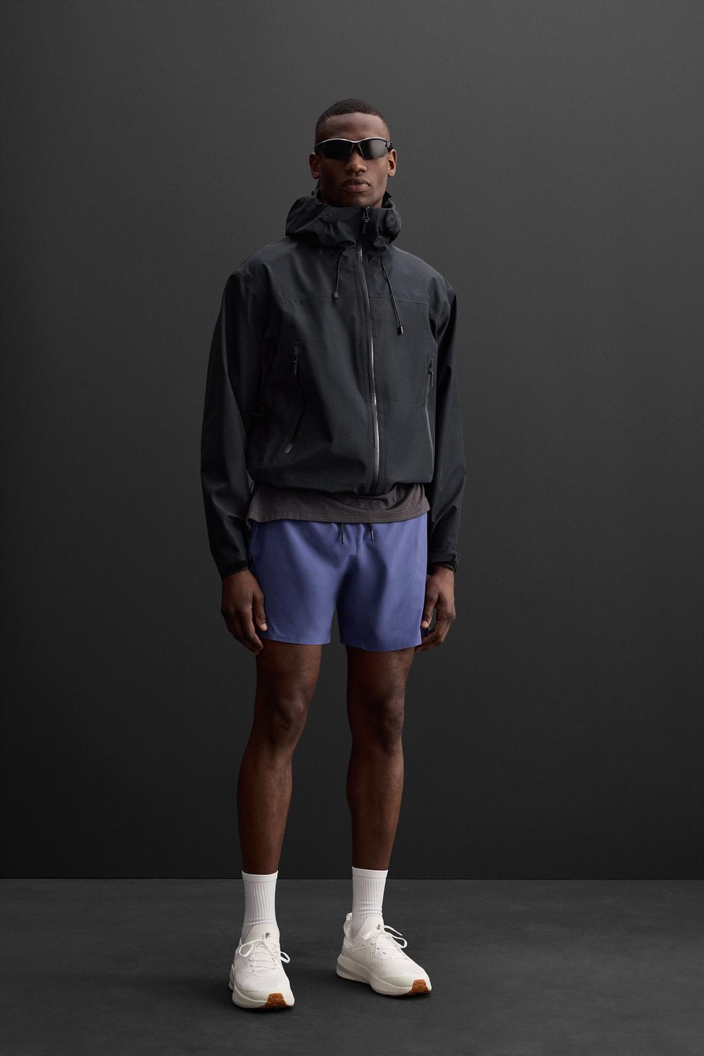 

Базовые тренировочные шорты ZARA, цвет Bluish