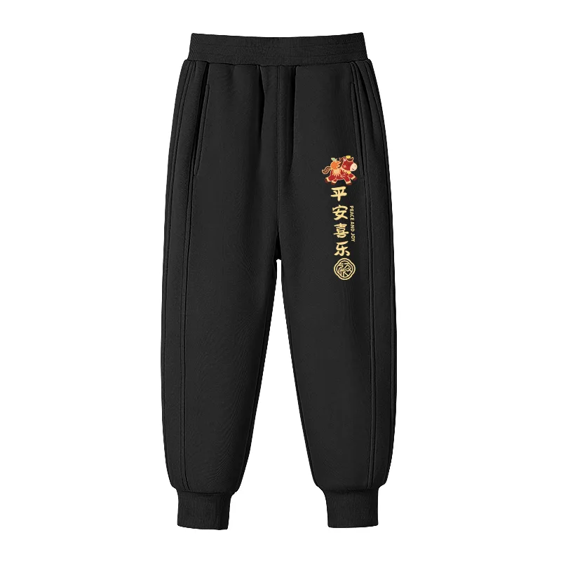 Детские спортивные штаны Moderate WARRIOR, [Fleece-Lined]Navy Blue/H Peaceful Joy K — фото 4