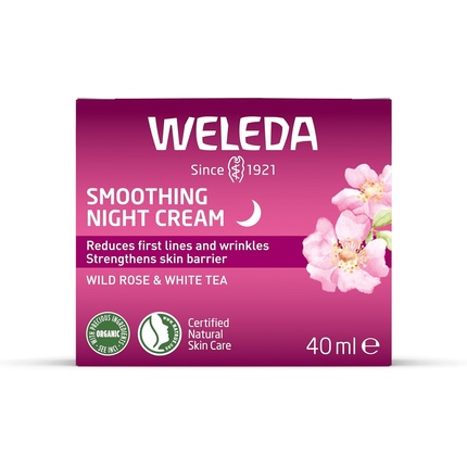 Крем для лица Weleda — Ночной разглаживающий с дикой розой и белым чаем, 40 мл — фото 2