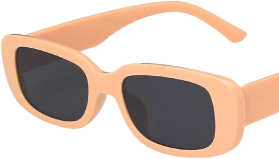 

Женские солнцезащитные очки прямоугольной формы, овальные, винтажные, квадратные, солнцезащитные очки для женщин, солнцезащитные очки с защитой от бликов и УФ-излучения UV400 UJNHGQ, 08 Orange Pink