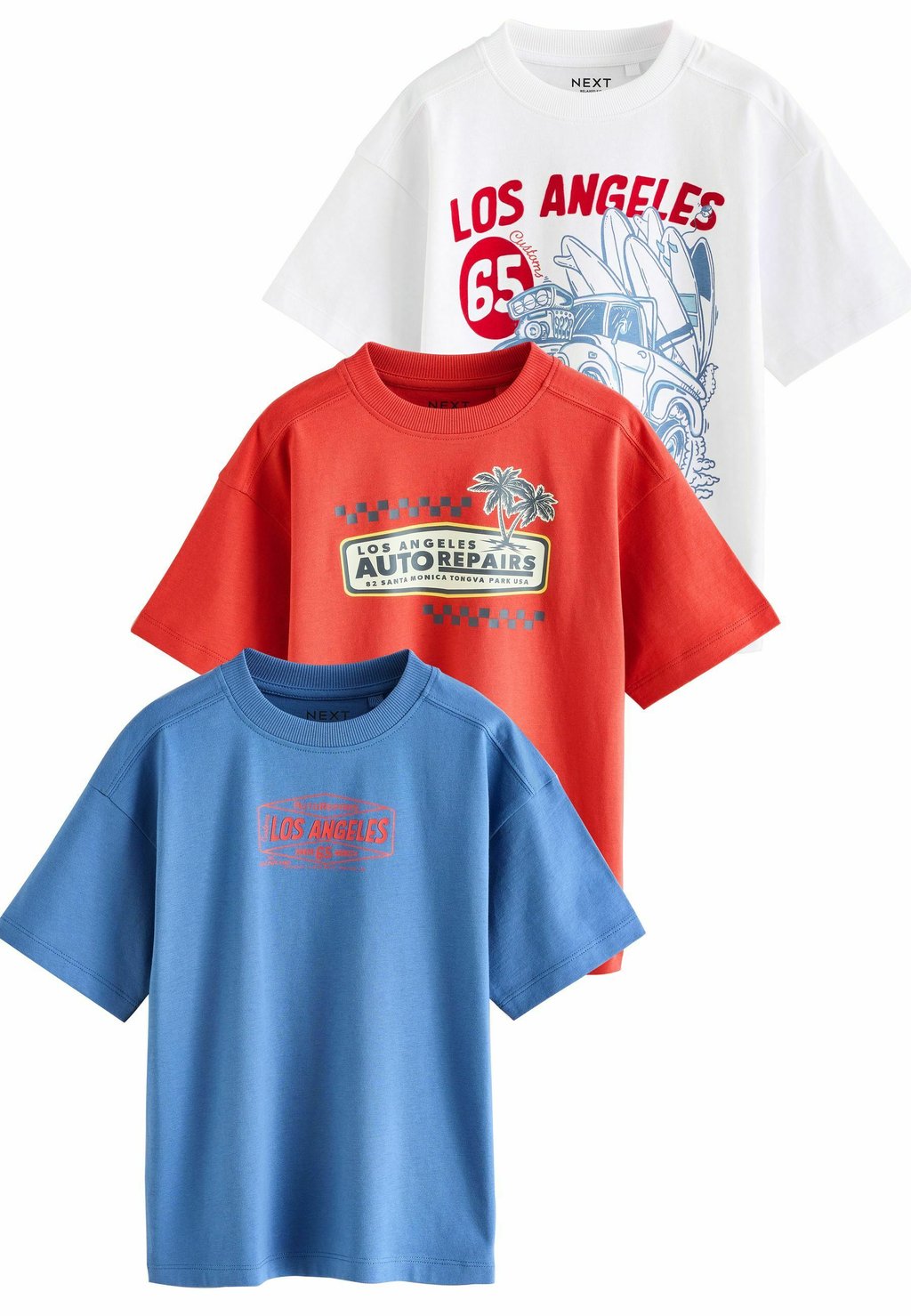 

Футболка с принтом SHORT SLEEVE GRAPHIC 3 PACK STANDARD Next, синий