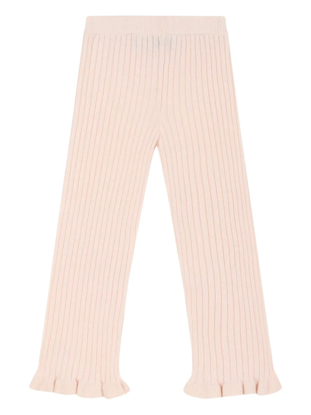 

Комплект из футболки и брюк с вышитым логотипом Moncler Enfant, розовый