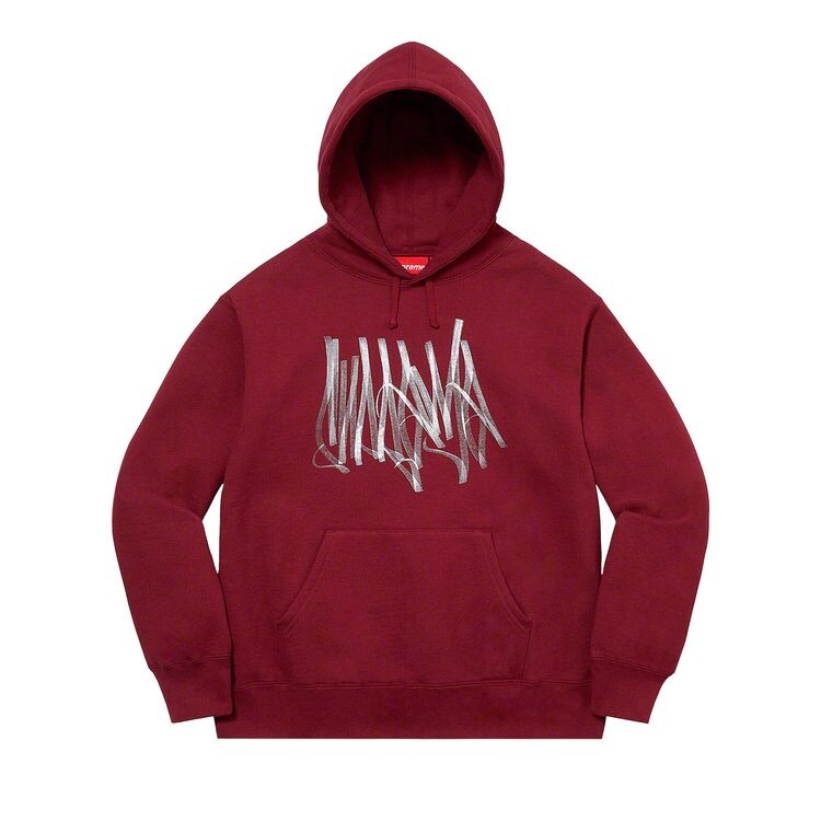 

Толстовка Supreme Tag Hooded Sweatshirt Cardinal, красный